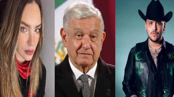 Nodal podría cantar en el Zócalo solo si Belinda está de acuerdo: AMLO