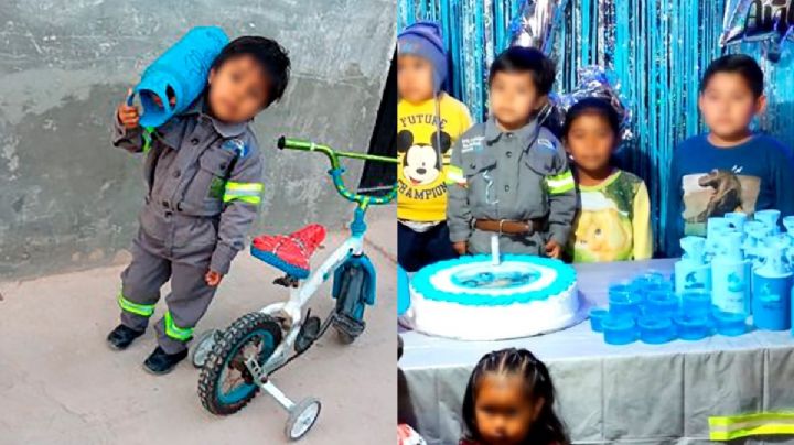 ¡Futuro gasero! Niño celebra fiesta de cumpleaños con temática de “Gas de Oaxaca” | FOTOS