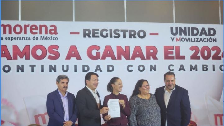 Elecciones 2024: Claudia Sheinbaum se registra para darle continuidad a la 4T en Morena