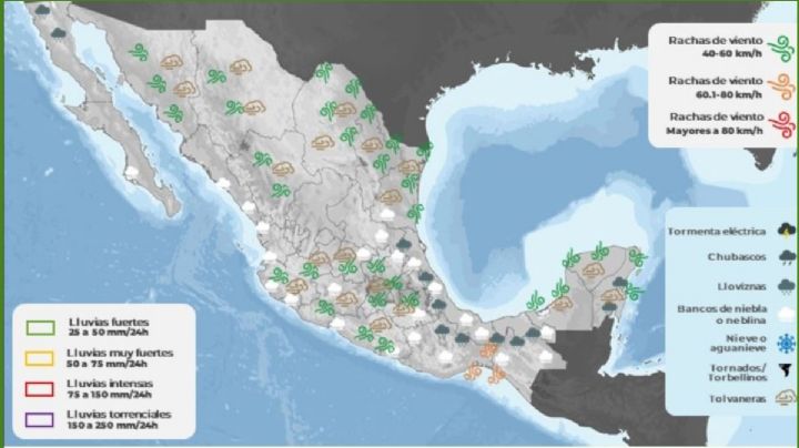FRENTE FRÍO 38 en OAXACA: lluvias en el Istmo y calor radiante en la costa chica este 26 de FEBRERO