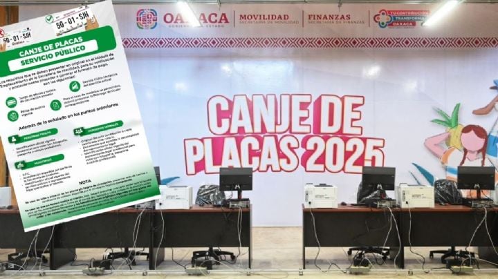 Canje de placas para el servicio público en OAXACA 2025: Requisitos indispensables