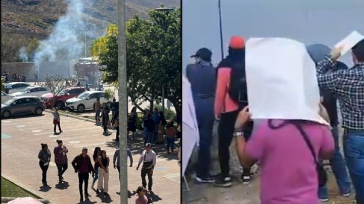 Burócratas despedidos protestan en Ciudad Administrativa de OAXACA