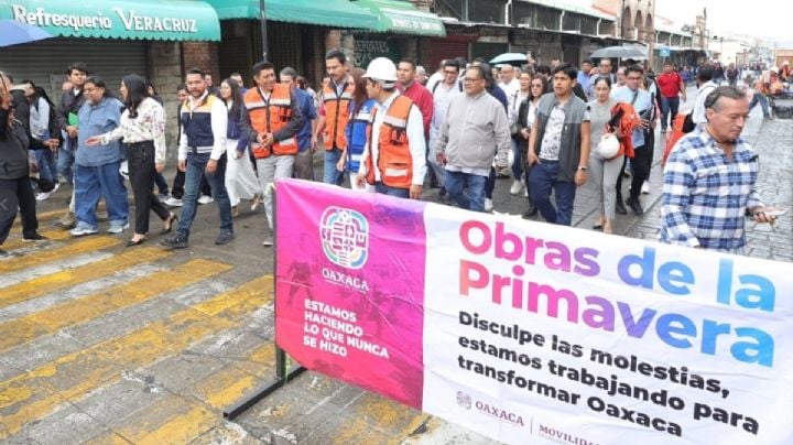 OAXACA Camina 2025 inicia sus obras en el Centro Histórico de la ciudad ¿Qué proyectos van a hacer?