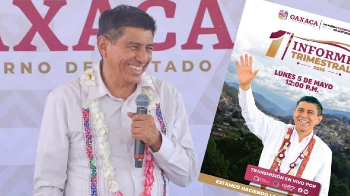 SIGUE EN VIVO el primer informe trimestral del 2025 de Salomón Jara en OAXACA