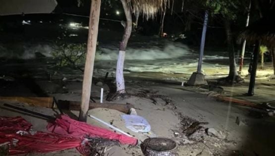 Huracán Erick de categoría 3 provoca daños materiales al entrar a la Costa de OAXACA
