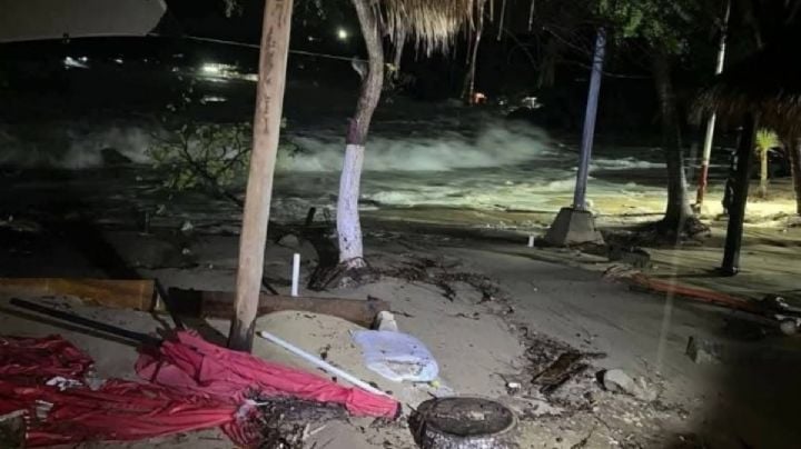 Huracán Erick de categoría 3 provoca daños materiales al entrar a la Costa de OAXACA